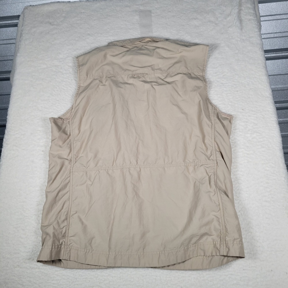 Eddie Bauer Utility Vest Mens TXL Beige Ripstop Multi-Pocket Gorpcore Fishing - Picture 8 of 9